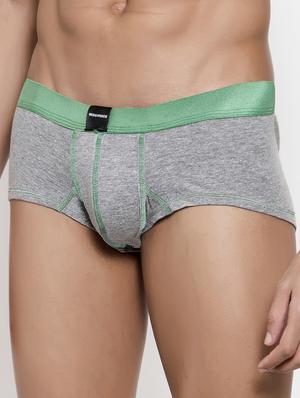 grey solid trunks brief - 15965959 - Standard Image - 2