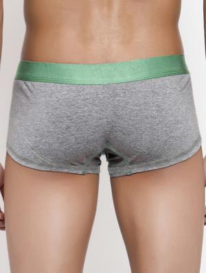 grey solid trunks brief - 15965959 - Standard Image - 3