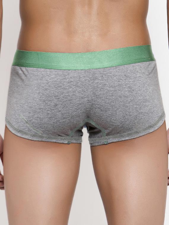 grey solid trunks brief - 15965959 - Zoom Image - 3
