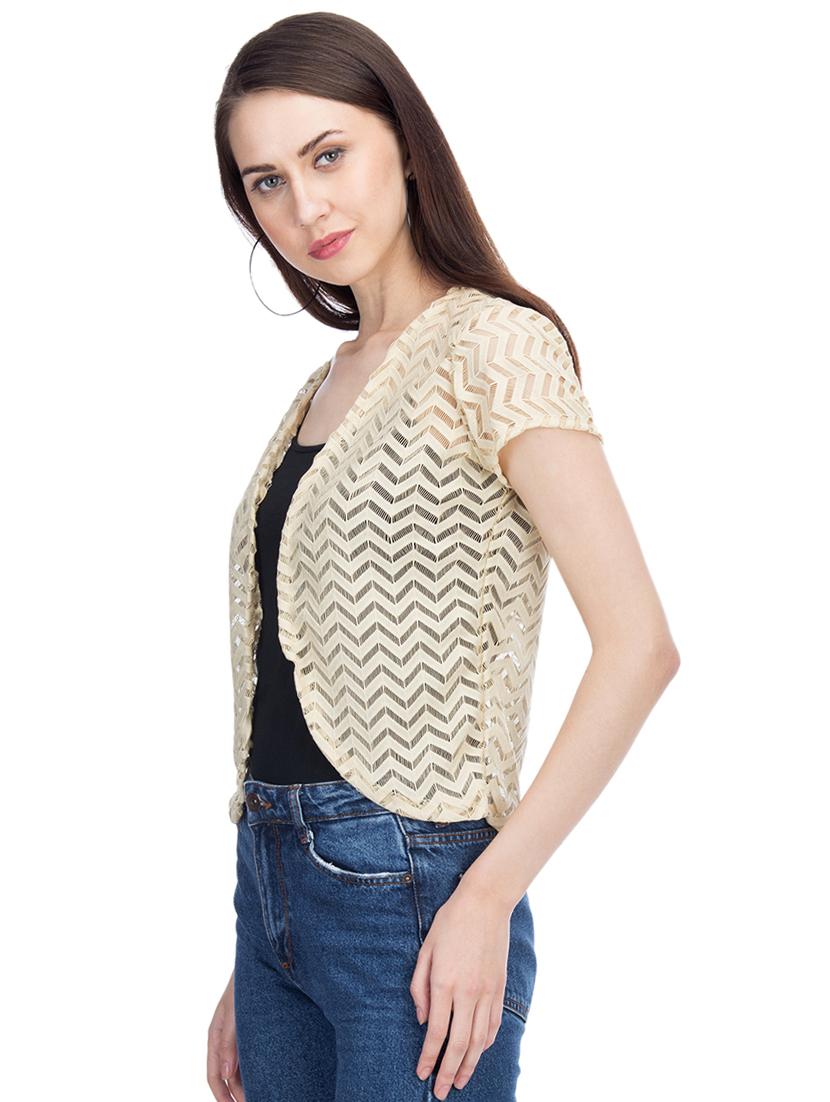 short sleeved laced shrug - 15966368 - Zoom Image - 2