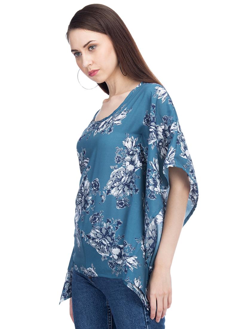 round neck floral kaftan - 15966381 - Zoom Image - 2