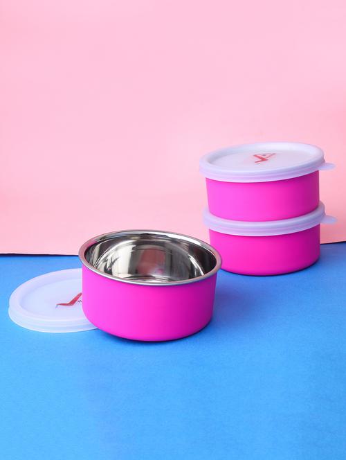 stainless steel small lunch containers (set of 3) - 15966832 - Standard Image - 1