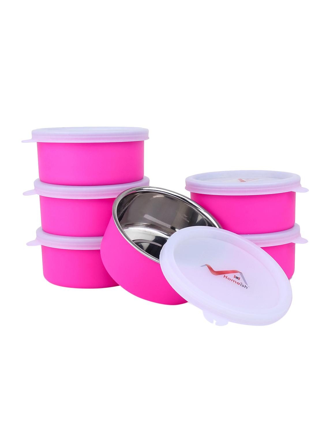 stainless steel small lunch containers (set of 6) - 15966839 - Zoom Image - 3