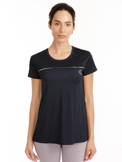 piping detail mesh paneled tee - 15966907 - Standard Image - 1