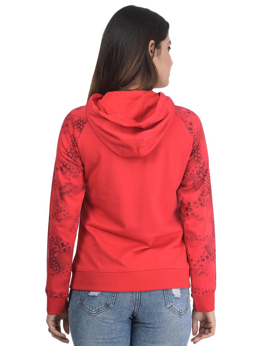 raglan sleeved hooded sweatshirt - 15967051 - Zoom Image - 3