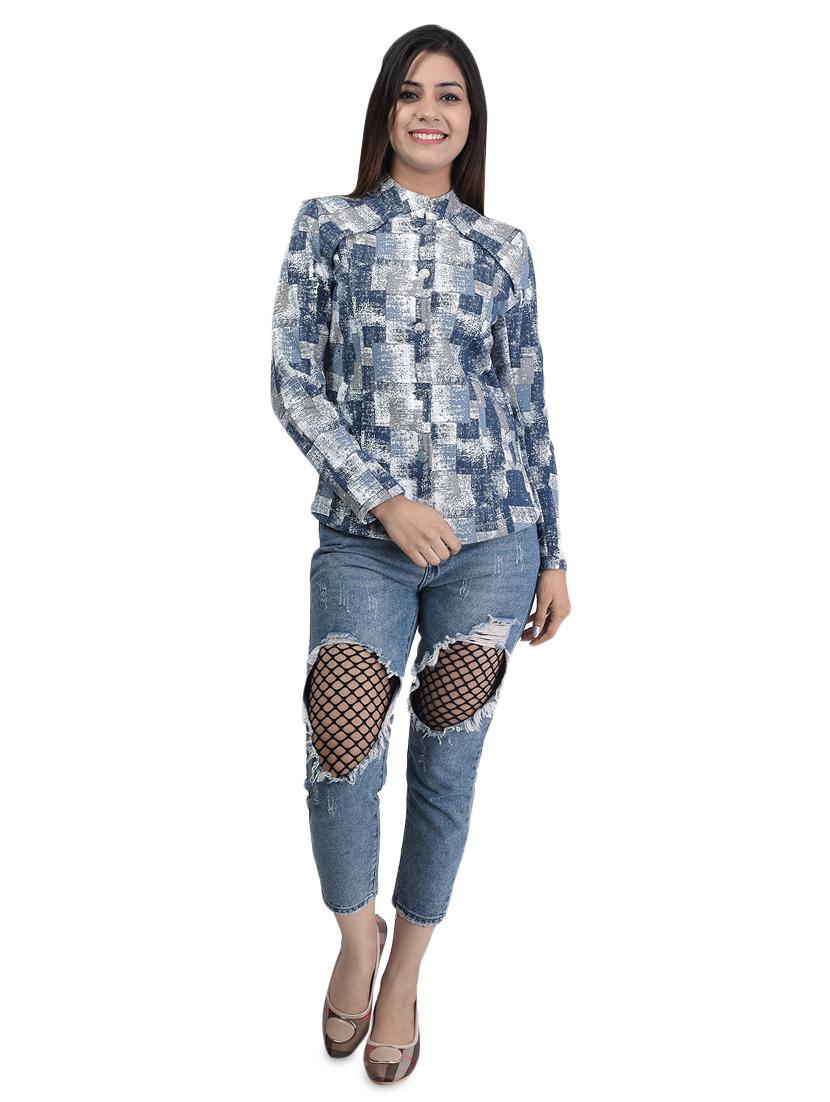mandarin neck button up coat - 15967061 - Zoom Image - 4