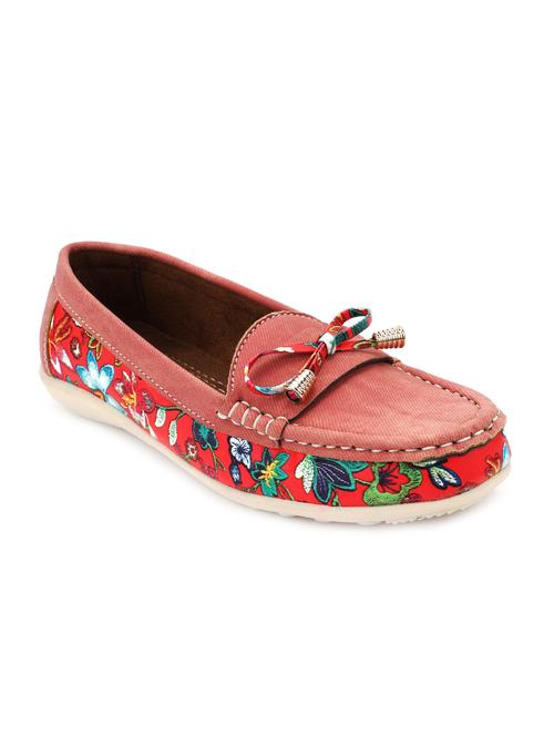 red slip on loafers - 15967684 - Standard Image - 1
