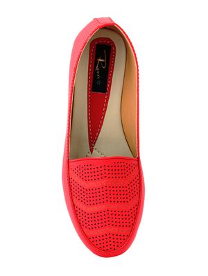 red slip on casual shoes - 15967688 - Standard Image - 4