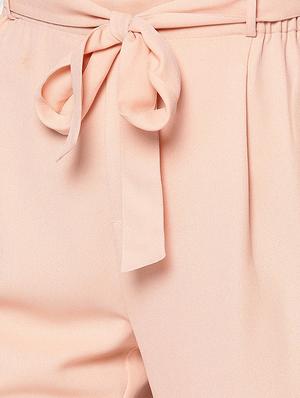 tie up waist pleat detail trouser - 15967831 - Standard Image - 4