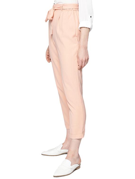 tie up waist pleat detail trouser - 15967831 - Zoom Image - 2