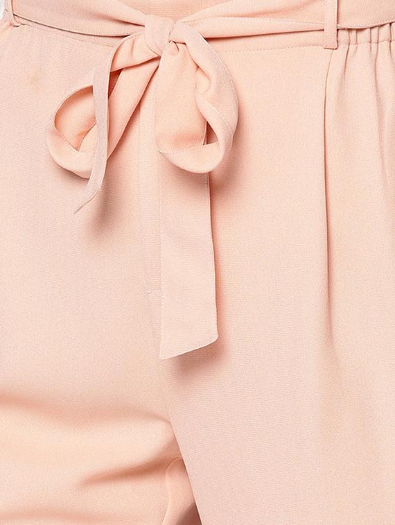 tie up waist pleat detail trouser - 15967831 - Zoom Image - 4