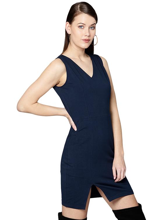 front slit sheath dress - 15967838 - Zoom Image - 2