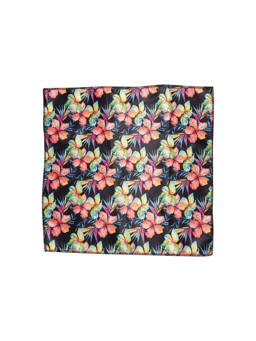 set of multi colored micro fiber tie, pocket square and lapel pin - 15968109 - Zoom Image - 3