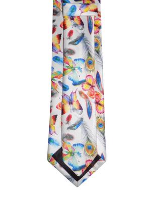 set of micro fiber tie, pocket square and lapel pin - 15968110 - Standard Image - 2