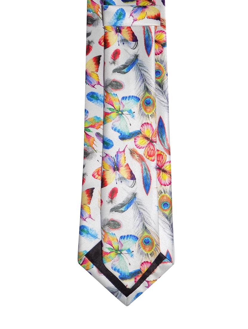 set of micro fiber tie, pocket square and lapel pin - 15968110 - Zoom Image - 2