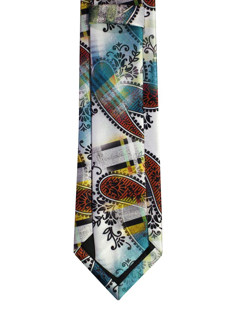 set of micro fiber tie, pocket square and lapel pin - 15968126 - Zoom Image - 2
