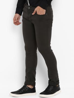 green cotton plain jeans - 15968348 - Standard Image - 2