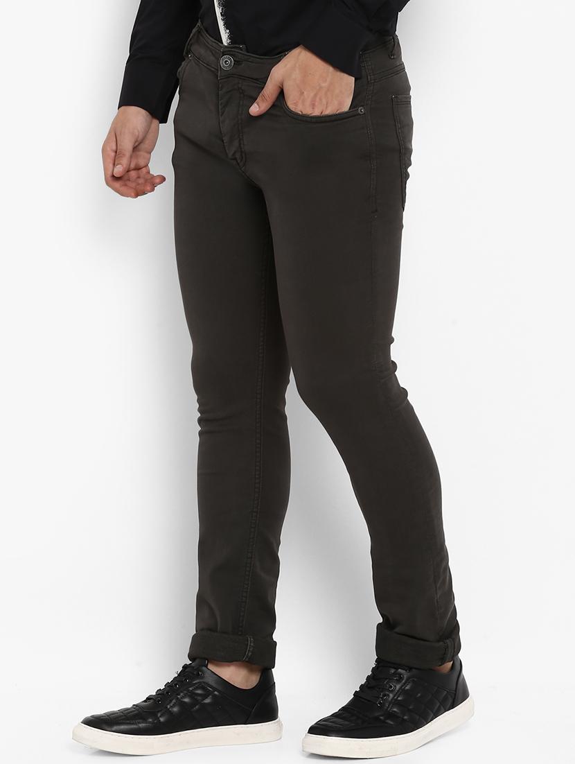 green cotton plain jeans - 15968348 - Zoom Image - 2