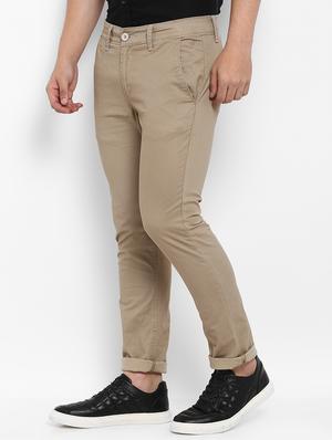 beige cotton chinos - 15968351 - Standard Image - 2