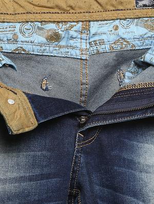 dark blue heavy washed ripped denim jeans - 15968356 - Standard Image - 5