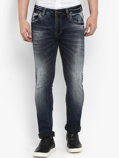 blue cotton washed jeans - 15968357 - Very Small Image - 1