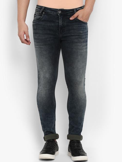 blue cotton washed jeans - 15968362 - Standard Image - 1