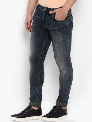 blue cotton washed jeans - 15968362 - Standard Image - 2