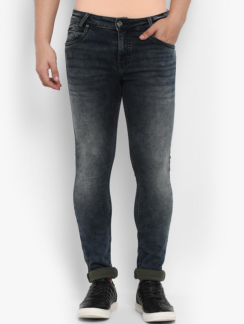 blue cotton washed jeans - 15968362 - Zoom Image - 1