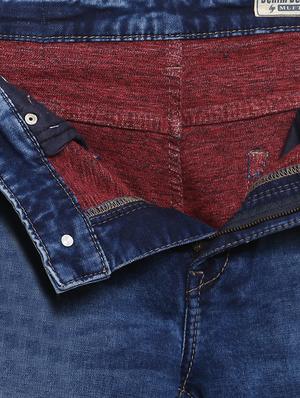 blue cotton washed jeans - 15968365 - Standard Image - 5