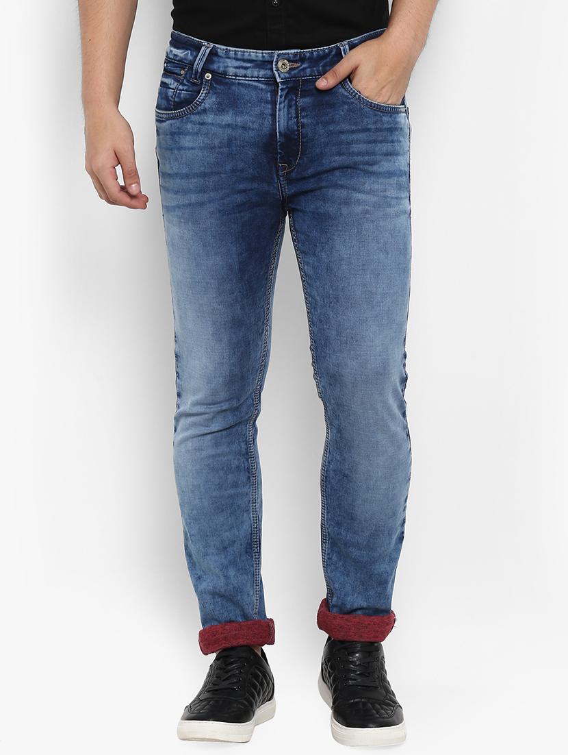 blue cotton washed jeans - 15968365 - Zoom Image - 1
