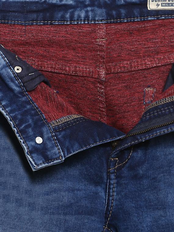 blue cotton washed jeans - 15968365 - Zoom Image - 5