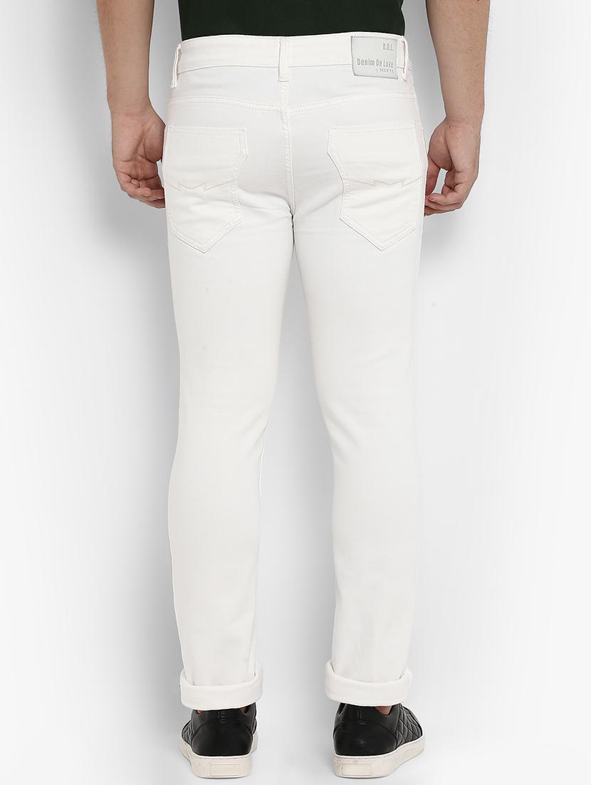 white cotton plain jeans - 15968367 - Zoom Image - 3