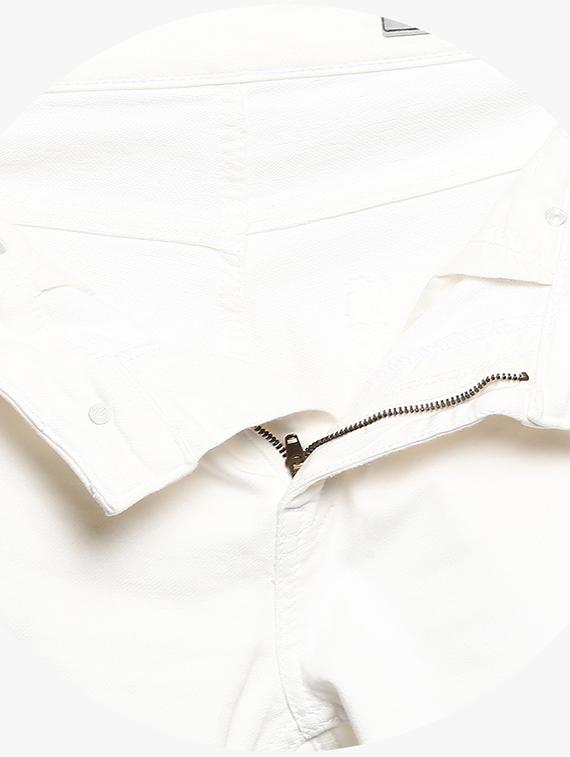 white cotton plain jeans - 15968367 - Zoom Image - 5