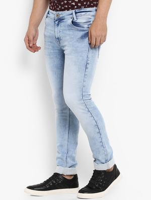 blue cotton washed jeans - 15968368 - Standard Image - 2