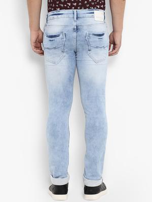 blue cotton washed jeans - 15968368 - Standard Image - 3