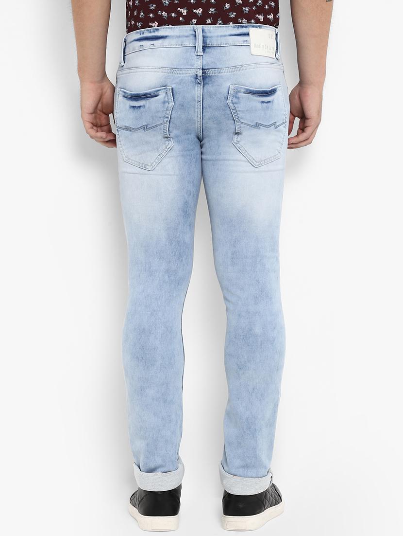 blue cotton washed jeans - 15968368 - Zoom Image - 3