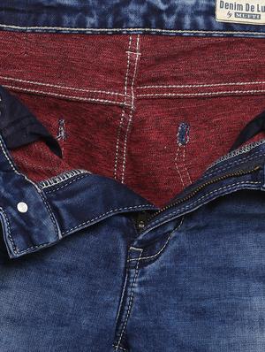 blue cotton washed jeans - 15968382 - Standard Image - 5