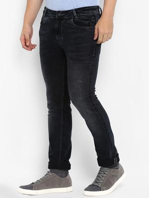 black cotton washed jeans - 15968388 - Standard Image - 2