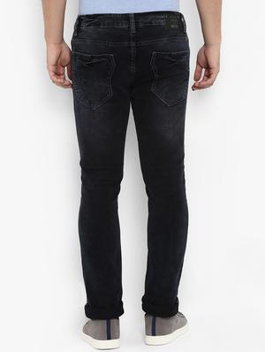 black cotton washed jeans - 15968388 - Standard Image - 3