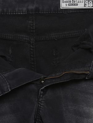 black cotton washed jeans - 15968388 - Standard Image - 5