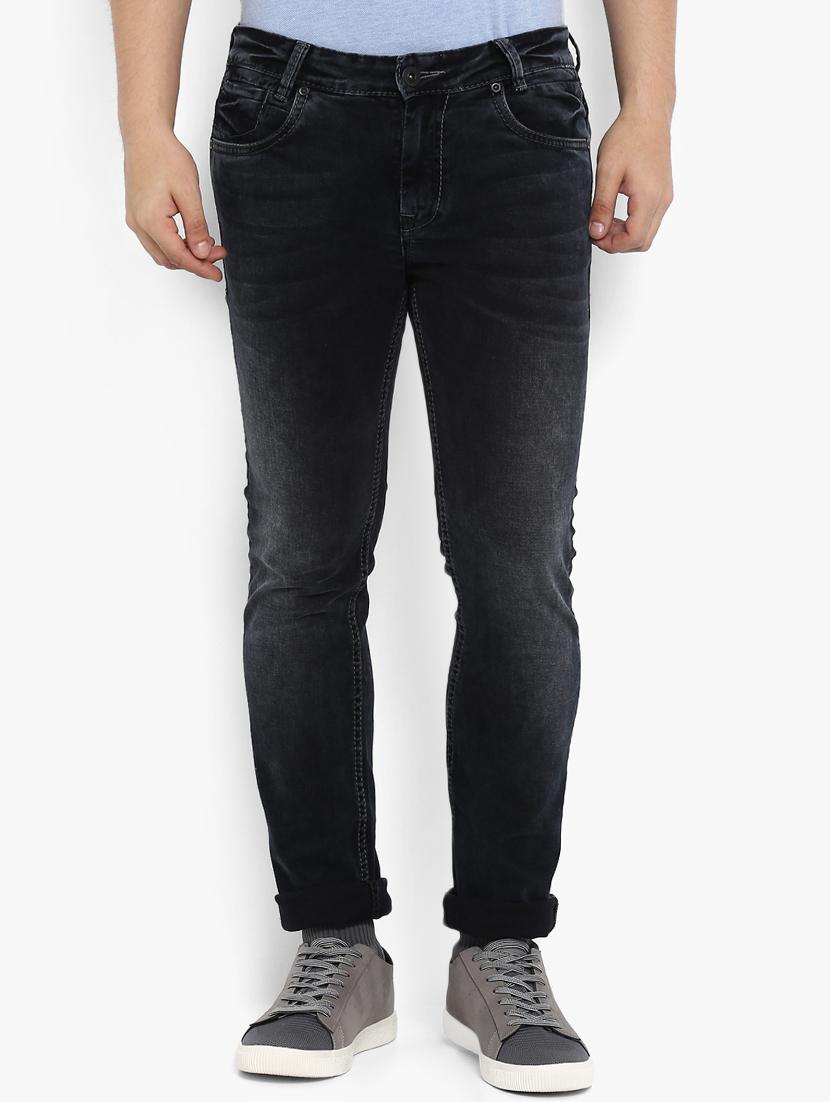 black cotton washed jeans - 15968388 - Zoom Image - 1