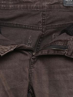 brown cotton washed jeans - 15968391 - Standard Image - 5