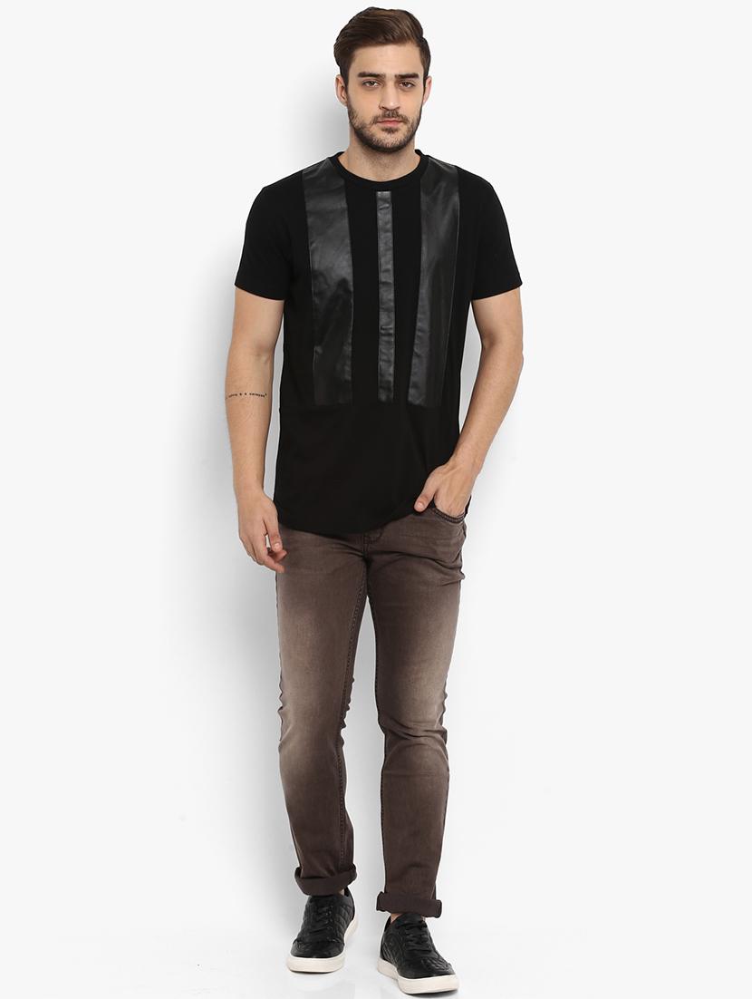 brown cotton washed jeans - 15968391 - Zoom Image - 4