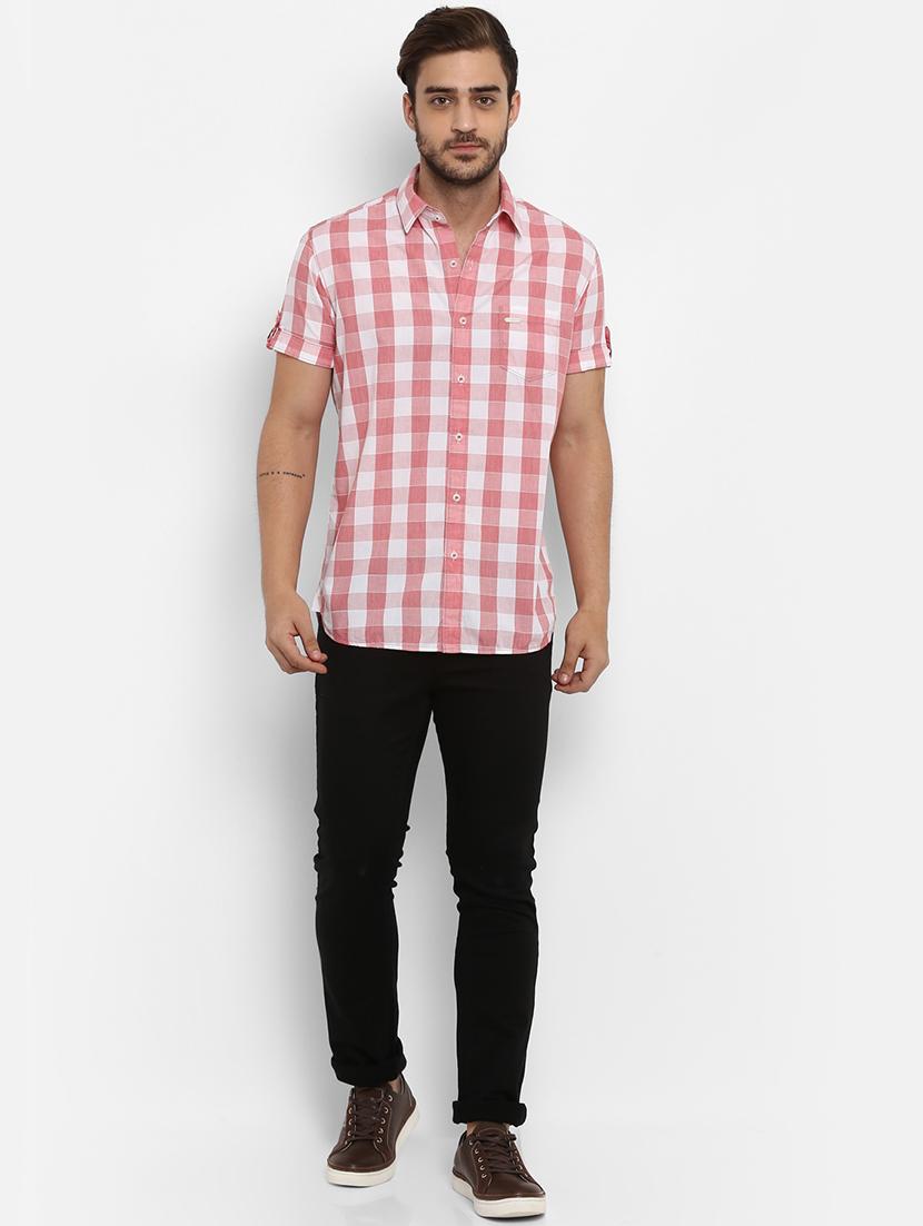 pink checkered casual shirt - 15968435 - Zoom Image - 4