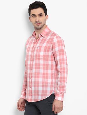 pink checkered casual shirt - 15968448 - Standard Image - 2
