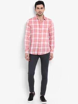pink checkered casual shirt - 15968448 - Standard Image - 4