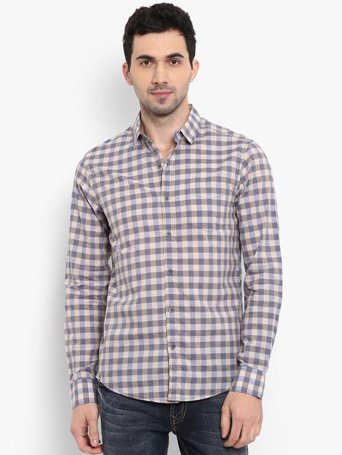 multiicolor checkered casual shirt - 15968455 - Standard Image - 1