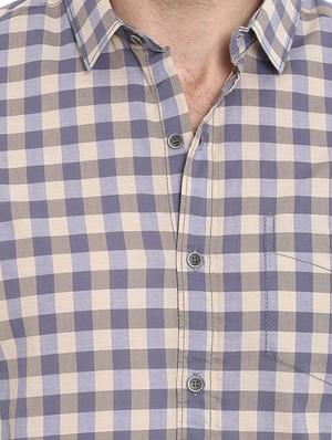 multiicolor checkered casual shirt - 15968455 - Standard Image - 5