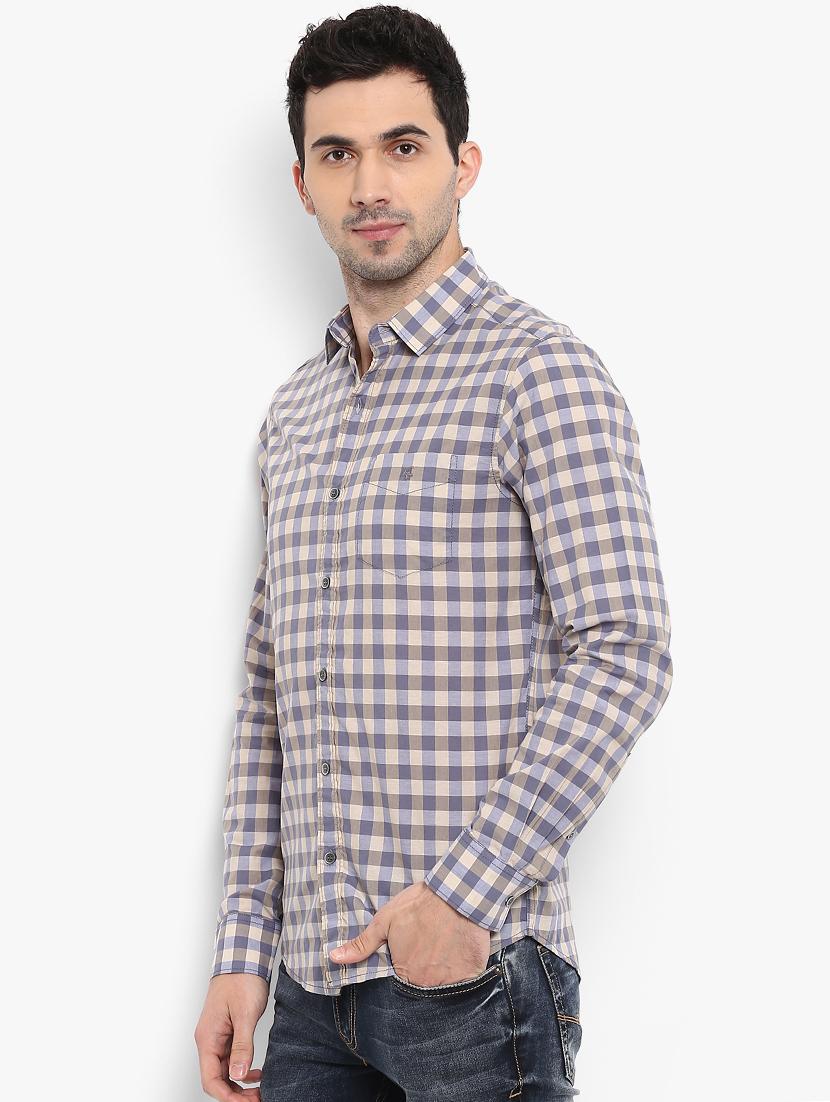multiicolor checkered casual shirt - 15968455 - Zoom Image - 2