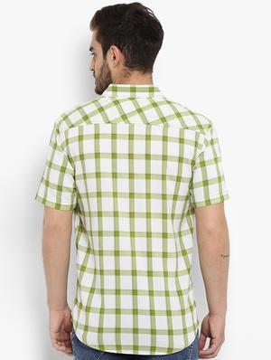 green checkered casual shirt - 15968458 - Standard Image - 3